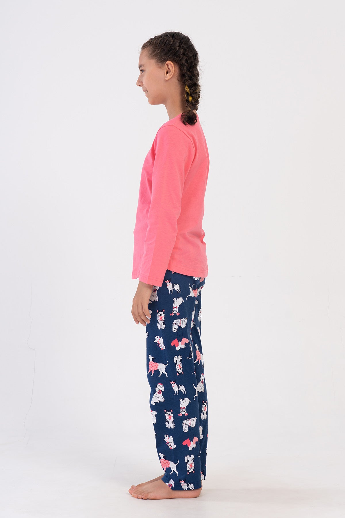 Image of KIZ COCUK P.SUPREM O YAKA UZUN KOL ETEGI OVAL PIJAMA TAKIM(7-8/13-14)