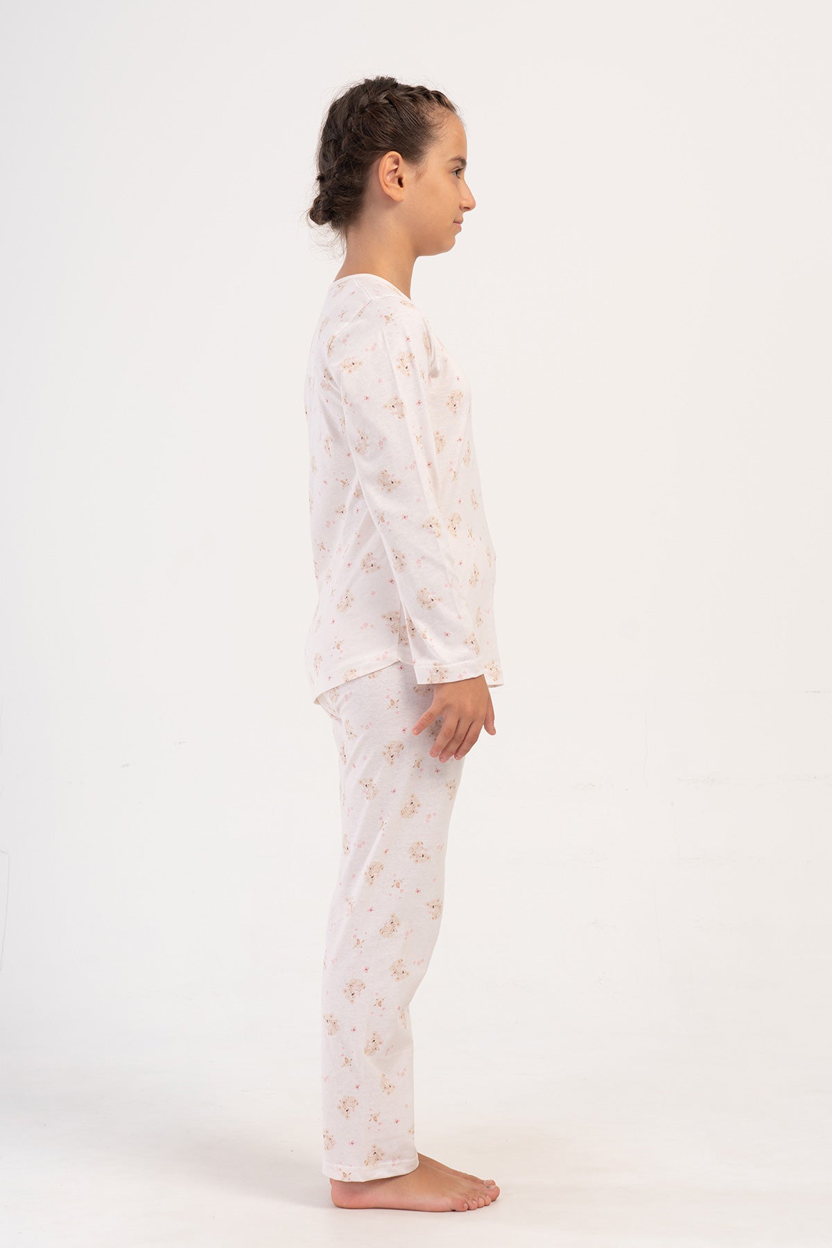 Image of KIZ COCUK P.SUPREM O YAKA UZUN KOL ETEGI OVAL PIJAMA TAKIM(7-8/13-14)
