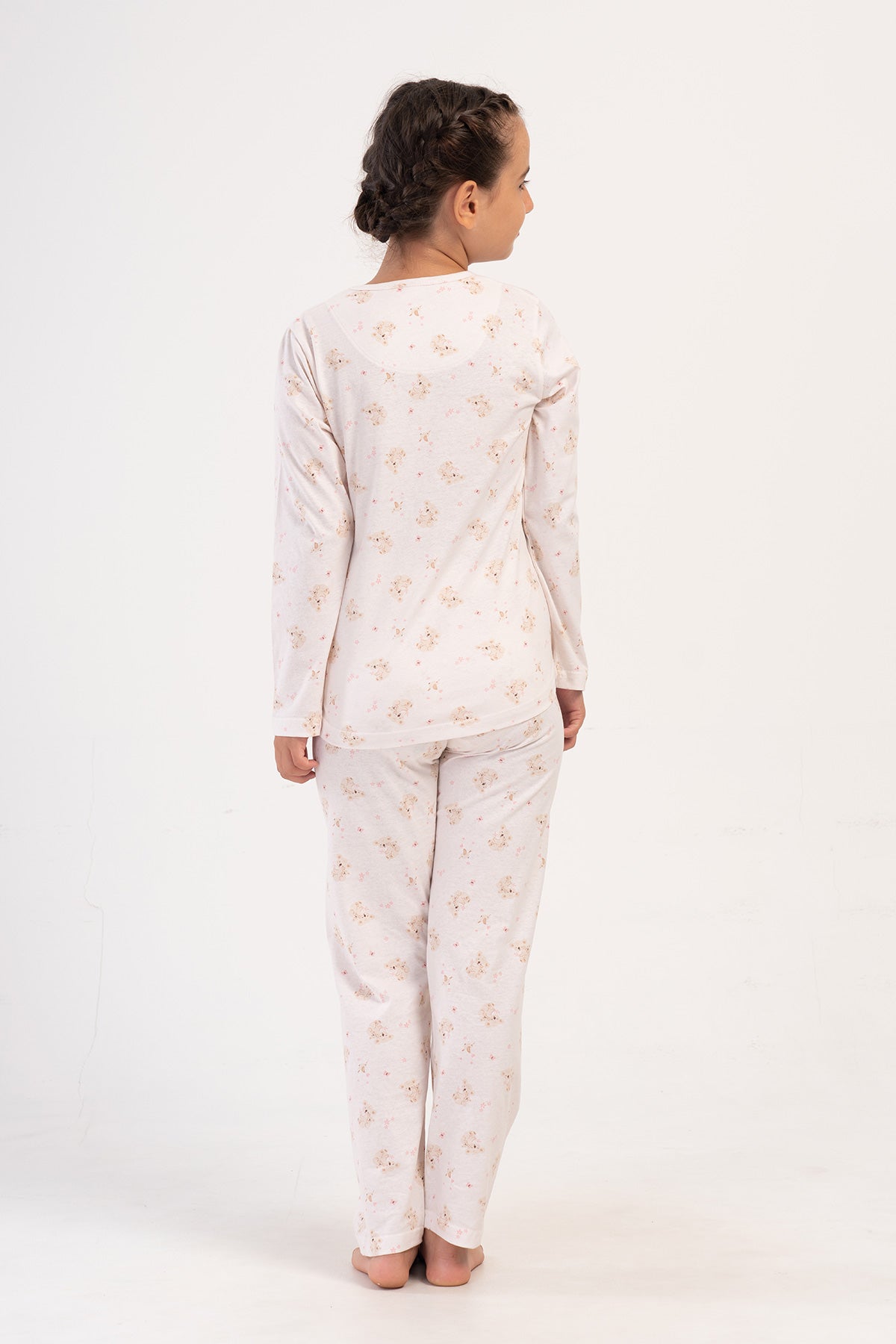 Image of KIZ COCUK P.SUPREM O YAKA UZUN KOL ETEGI OVAL PIJAMA TAKIM(7-8/13-14)