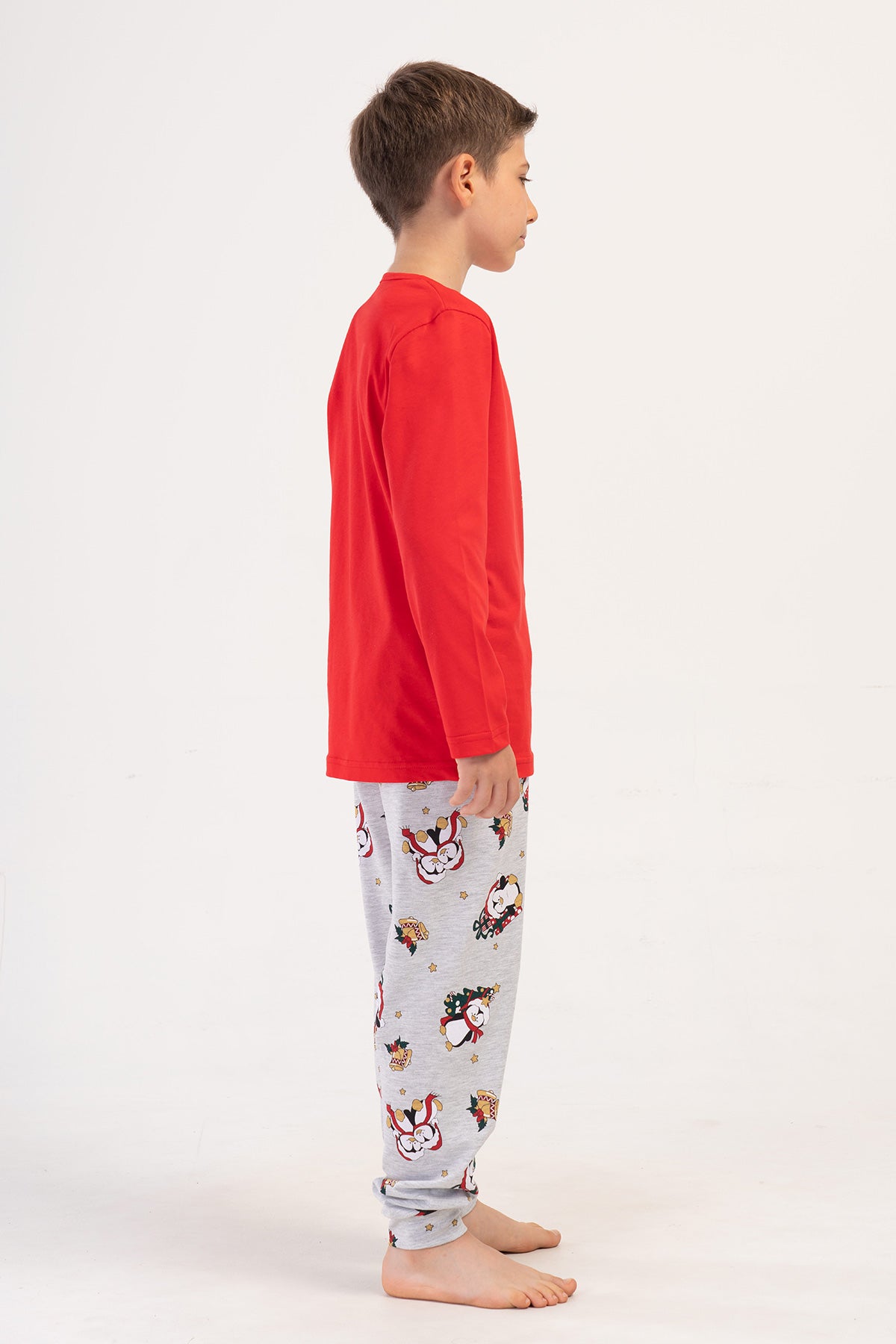 Image of ERKEK COCUK P.SUPREM O YAKA UZUN KOL ETEGI OVAL MANSETLI PIJAMA TAKIM(9-10/15-16)