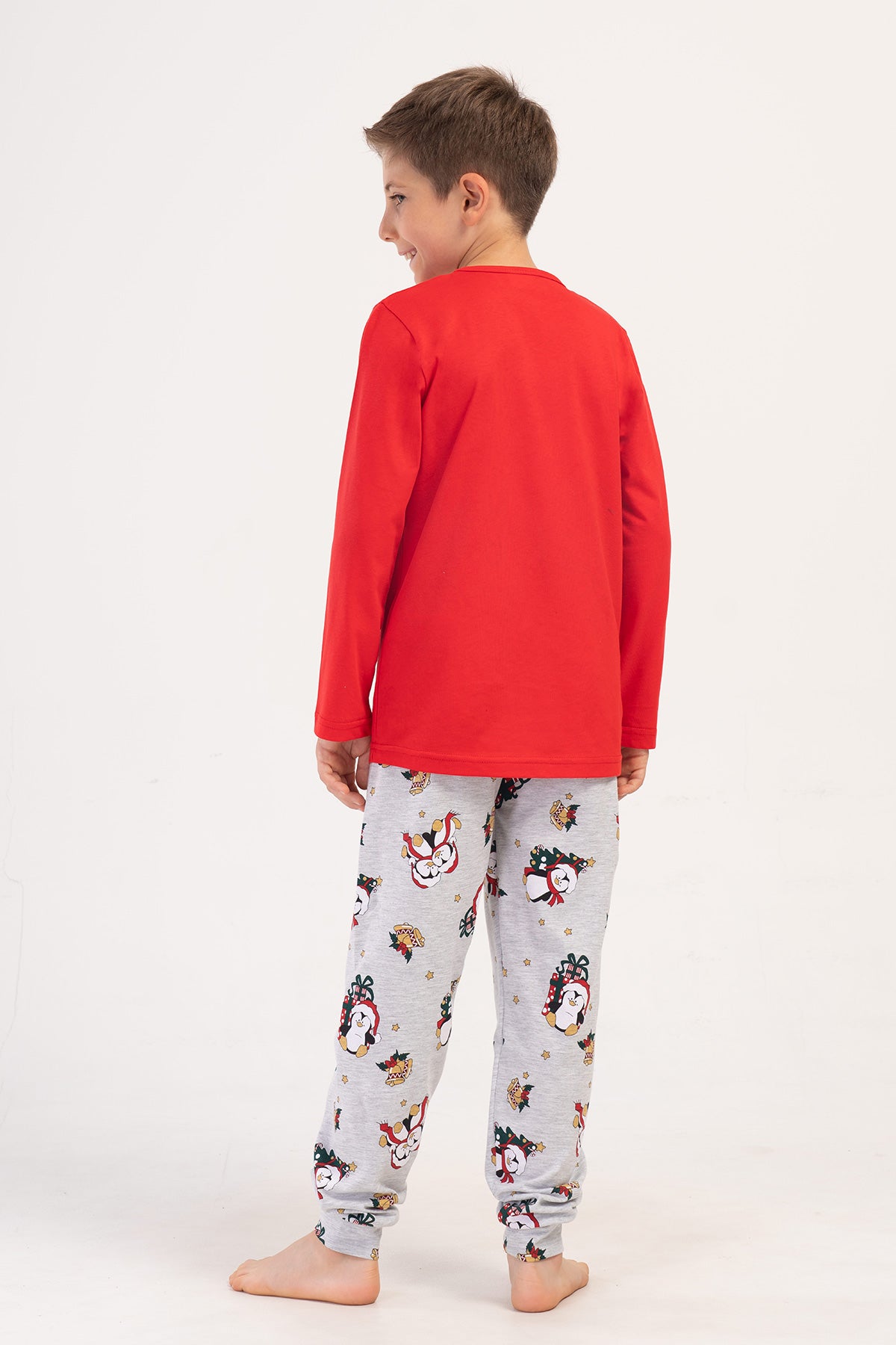 Image of ERKEK COCUK P.SUPREM O YAKA UZUN KOL ETEGI OVAL MANSETLI PIJAMA TAKIM(9-10/15-16)
