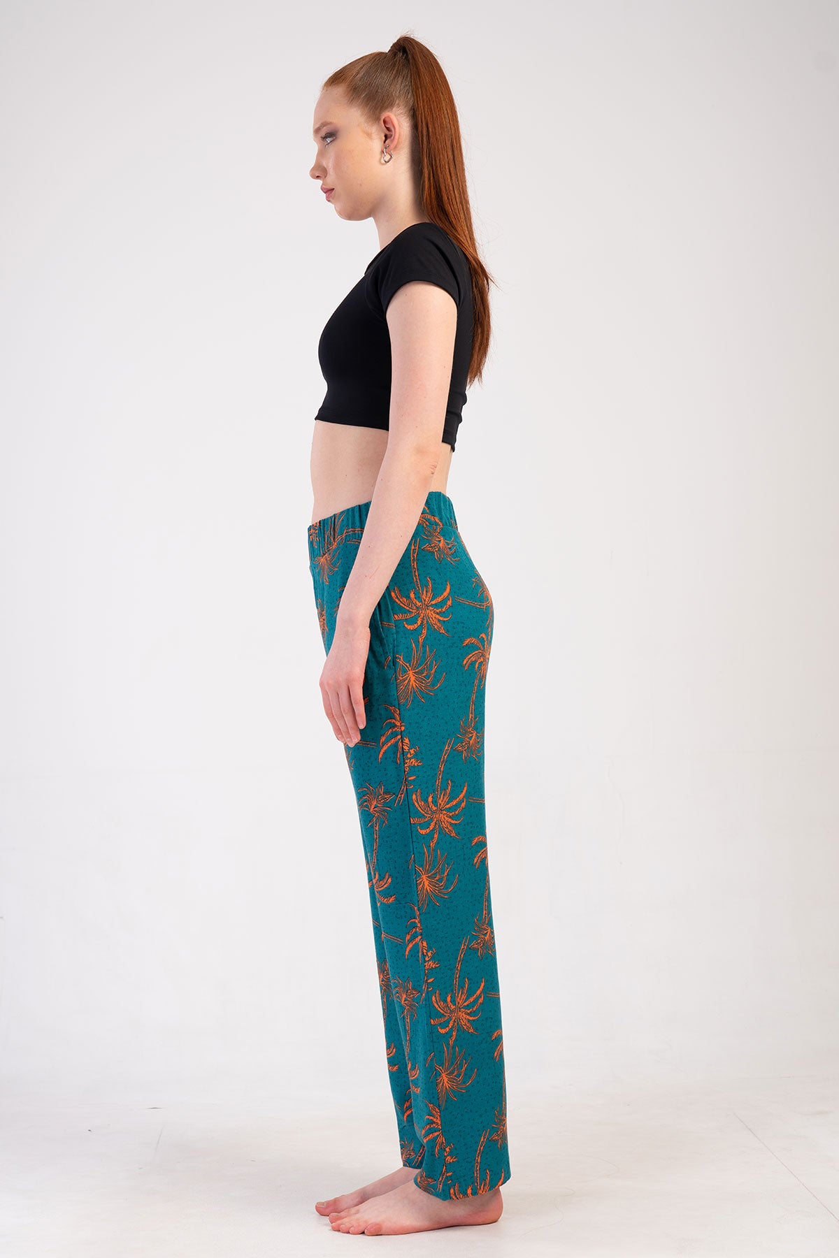 Image of KADIN VISCON CEPLI TEK ALT PIJAMA