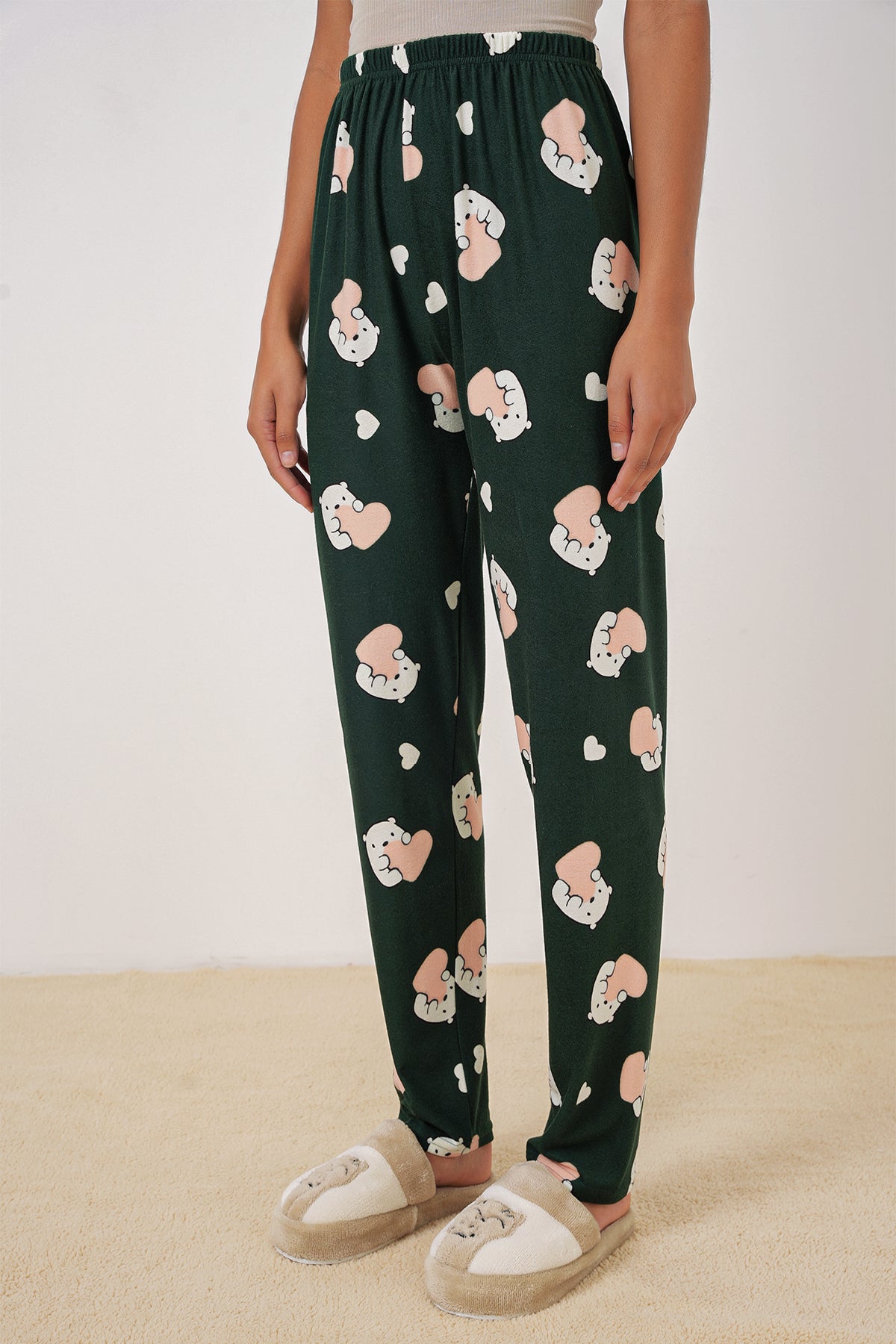 Image of 4323 Desenli Pijama Altı - Y.Zümrüt