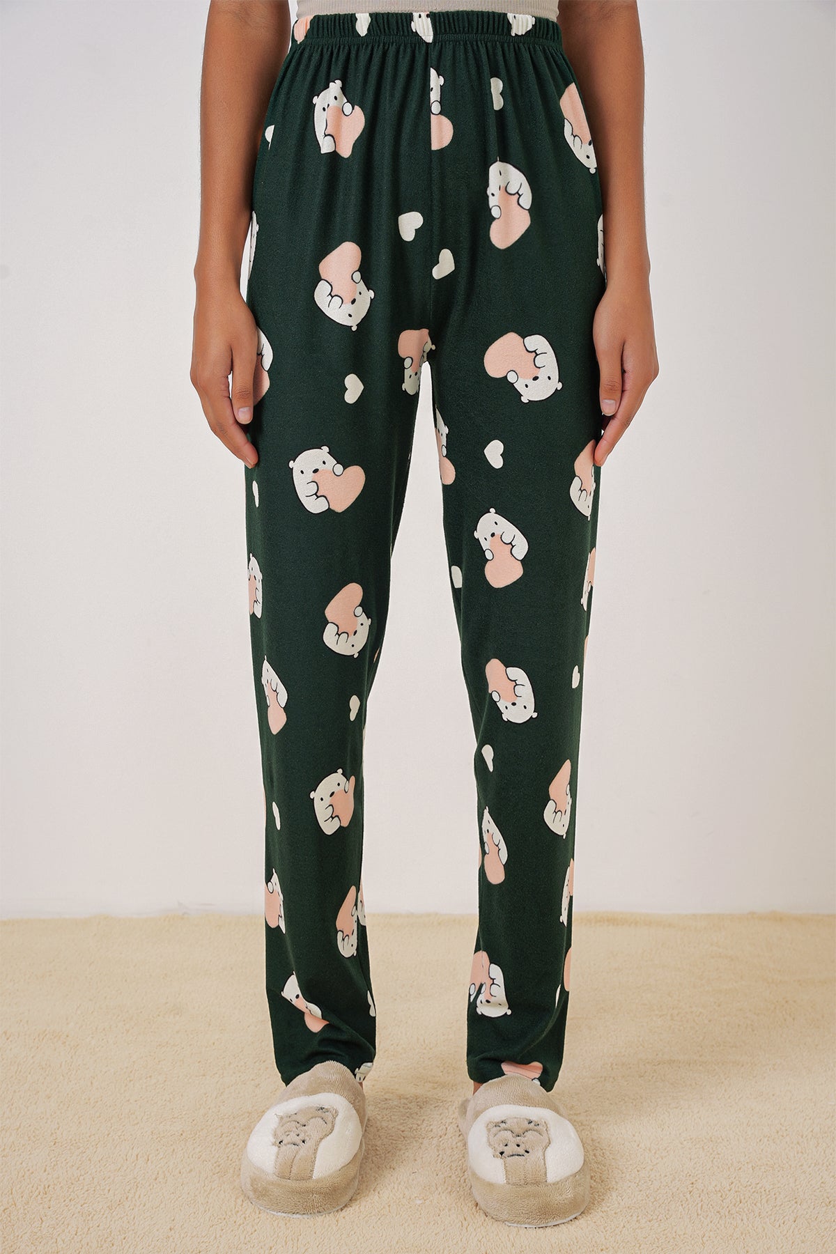 Image of 4323 Desenli Pijama Altı - Y.Zümrüt
