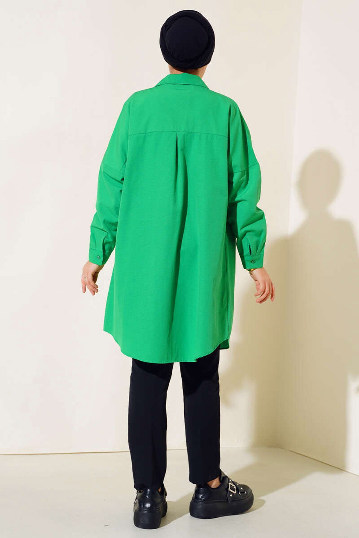 Image of 5845 Tesettür Tunik - Yeşil