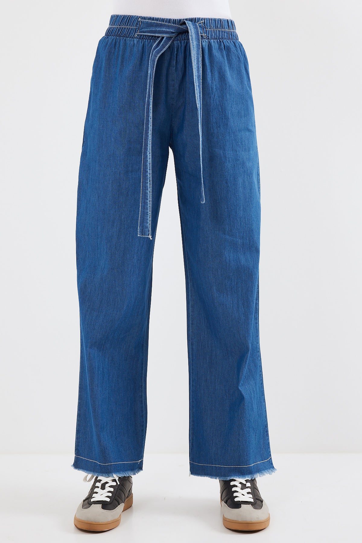 Image of 6469 BOL PAÇA JEANS PANTOLON - Koyu Mavi