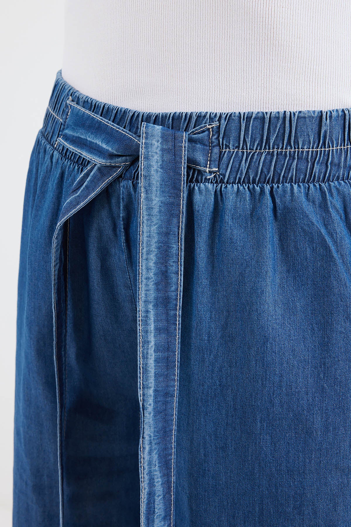 Image of 6469 BOL PAÇA JEANS PANTOLON - Koyu Mavi