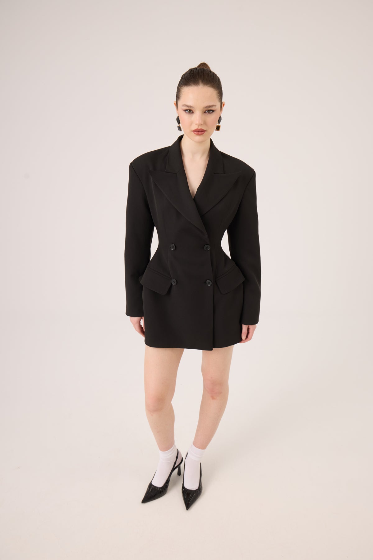 Image of Belden Oturmalı Galina Blazer Ceket Siyah
