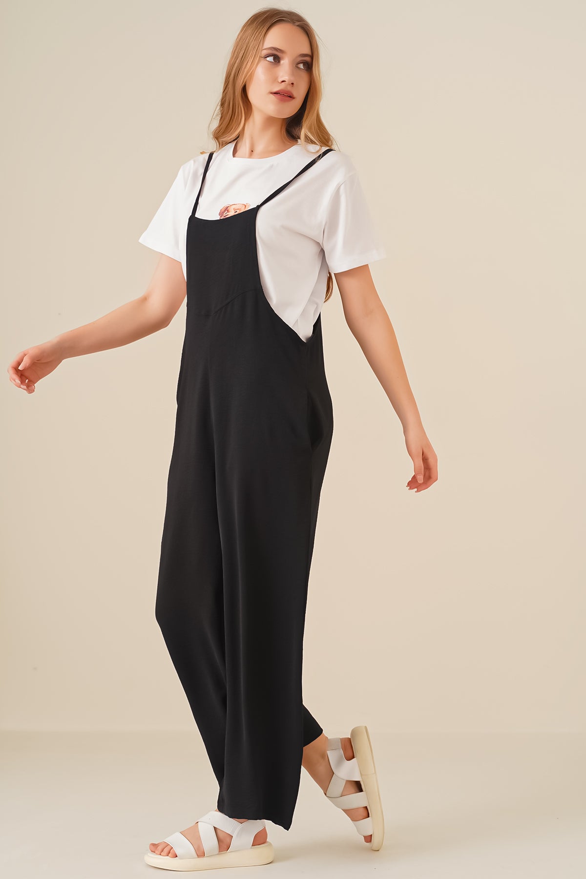 Image of 7019 Overalls - Black