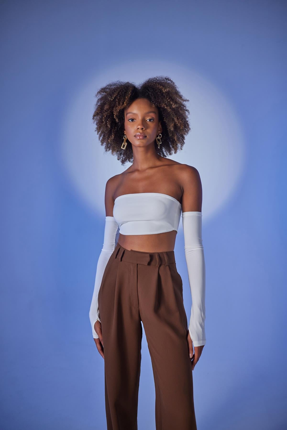 Image of Straplez Model Noir Bluz Ekru