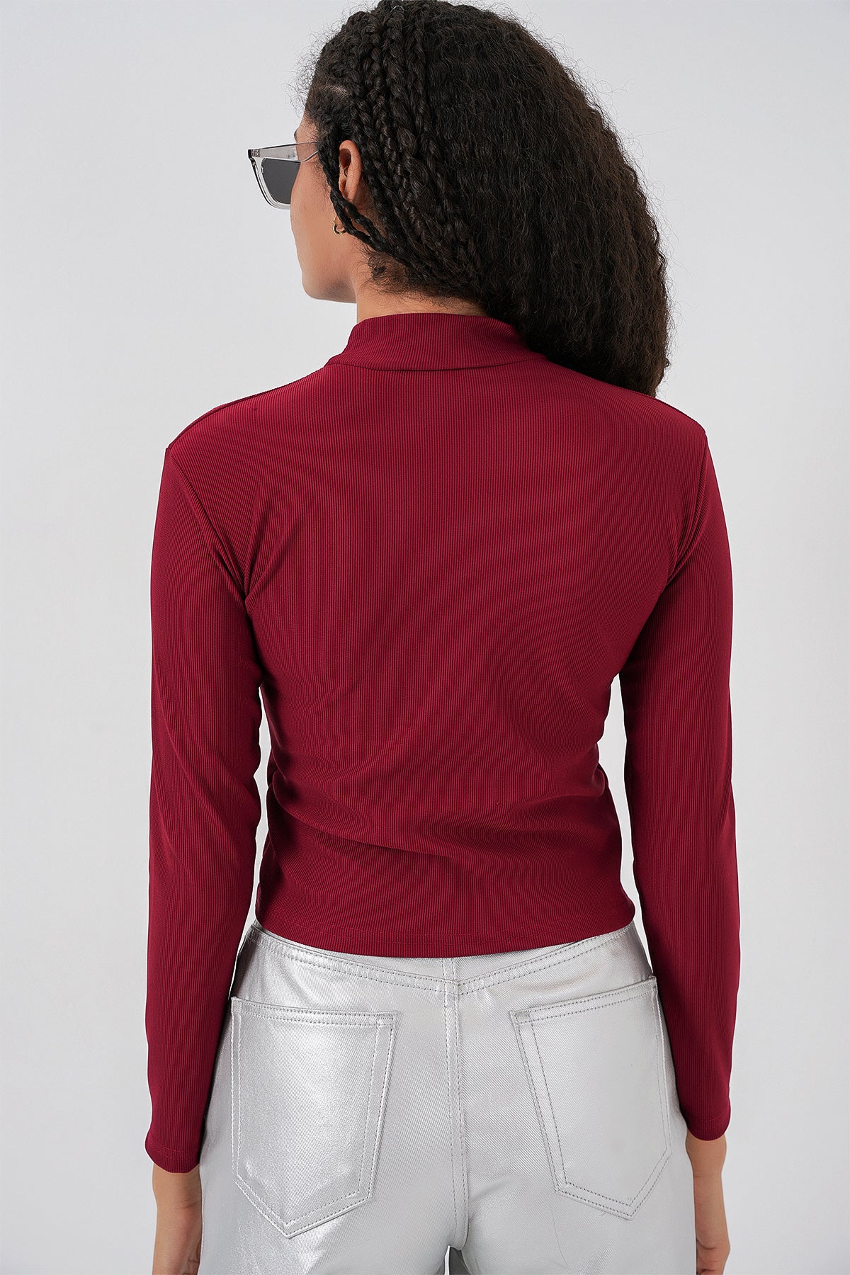 Image of 922 Taşlı Body - Bordo