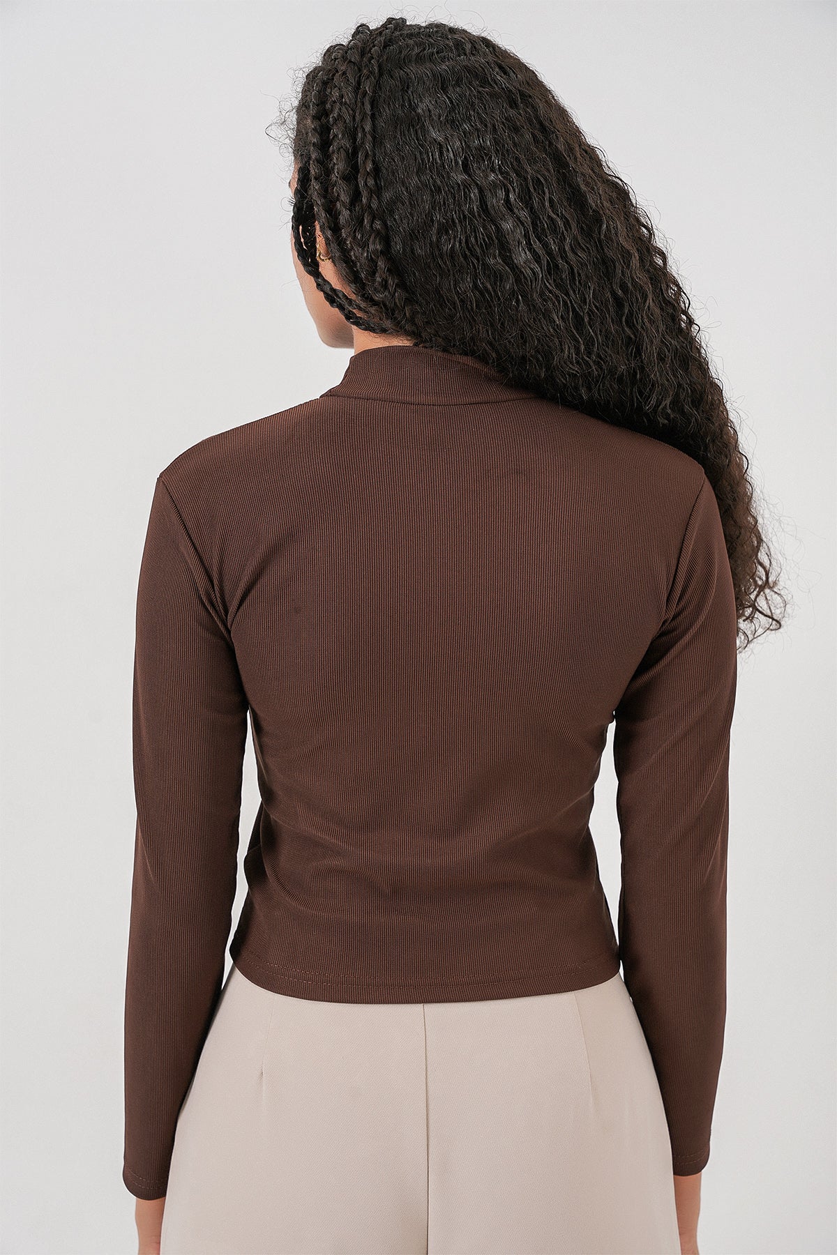 Image of 922 Taşlı Body - Kahverengi