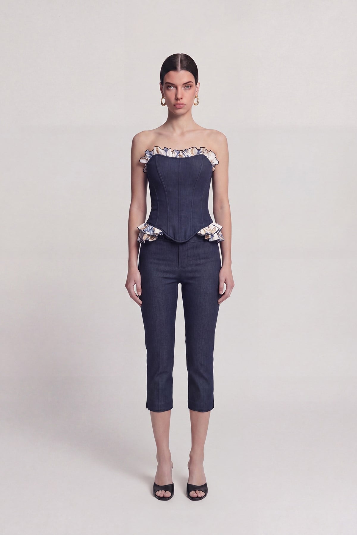 Jean Görünümlü Venus Capri Pantolon Lacivert