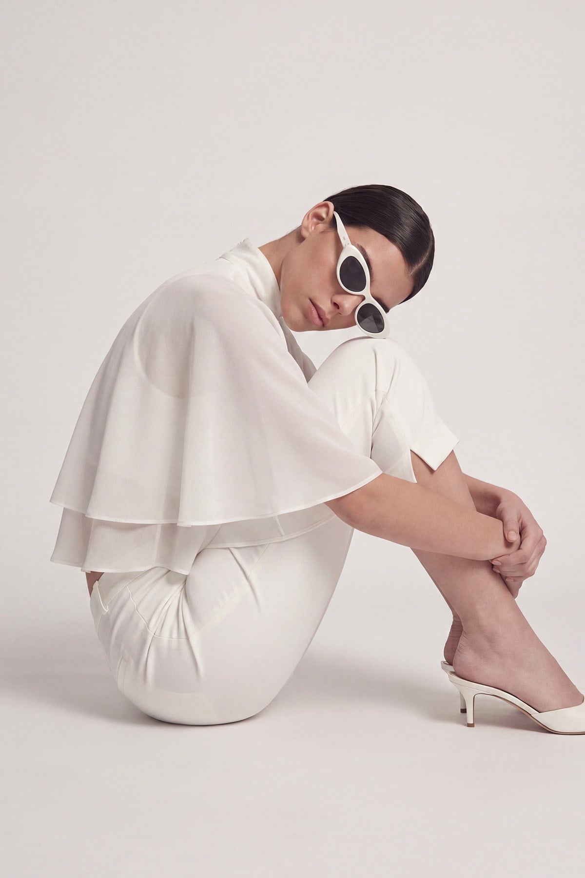 Image of Pelerin Model Bena Bluz Beyaz