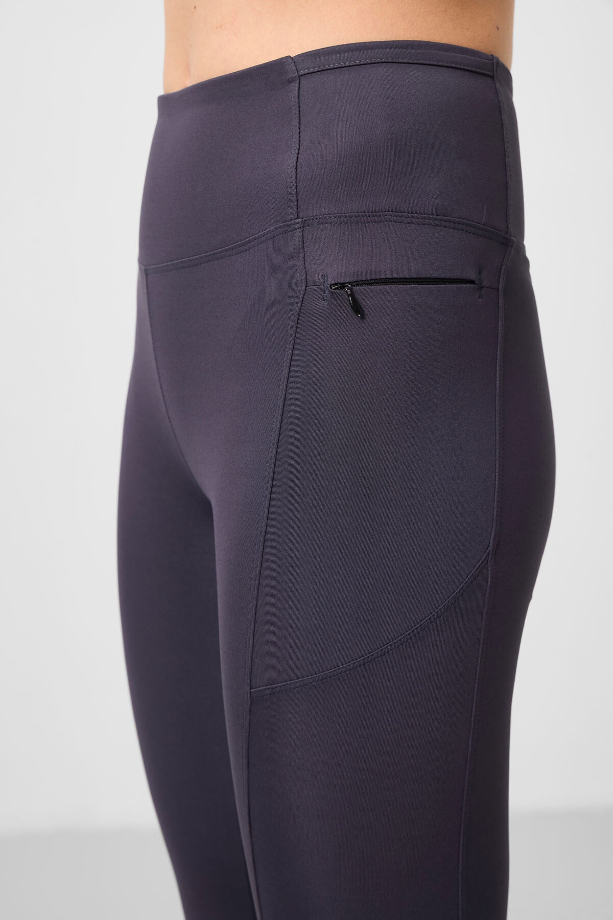 Image of Antrasit Esnek Standart Fit Performans Kadın Tayt - 94667