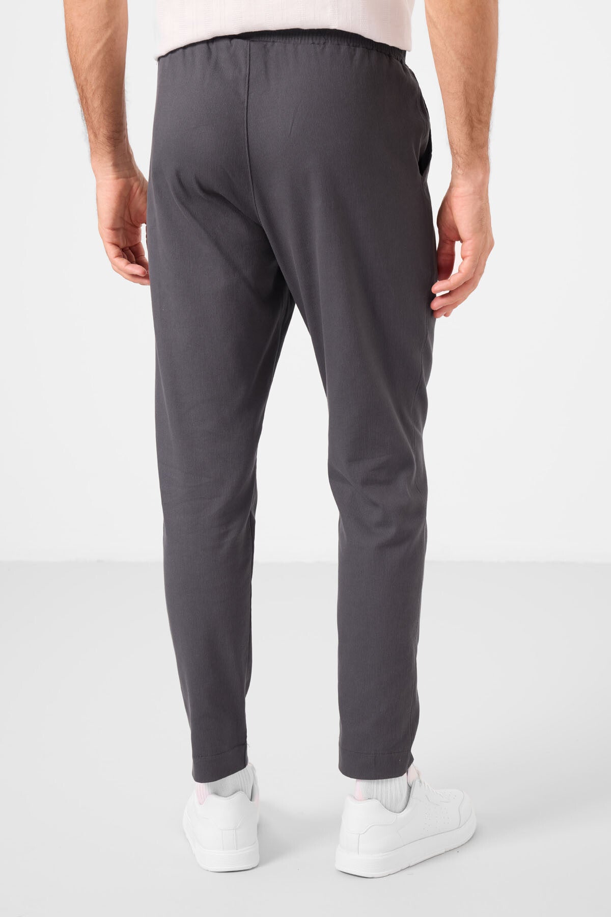 Image of Antrasit Standart Fit Dokuma Hafif Esnek Chino Erkek Pantolon - 82177