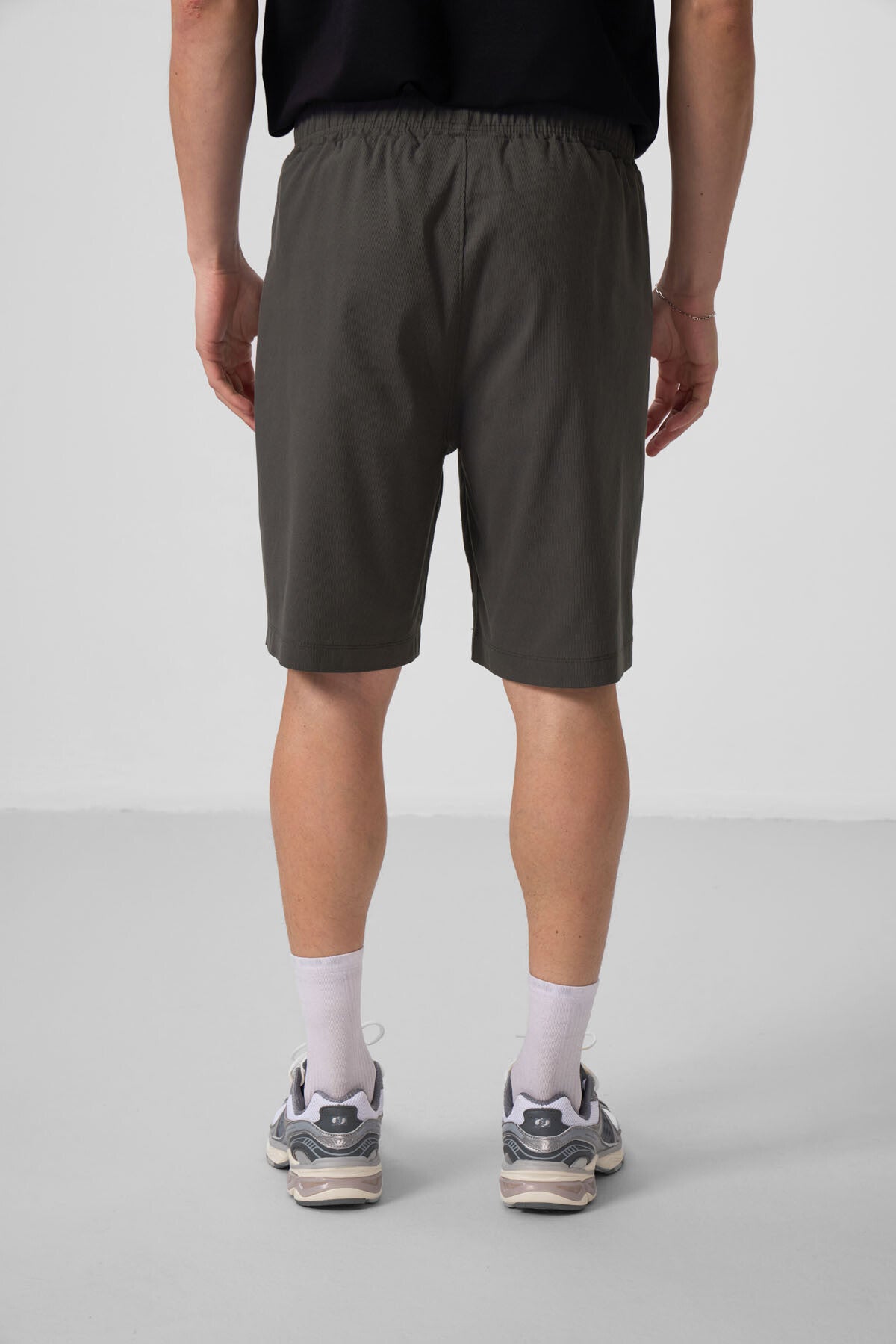 Image of Antrasit Standart Fit Dokuma Hafif Esnek Chino Erkek Şort - 81290