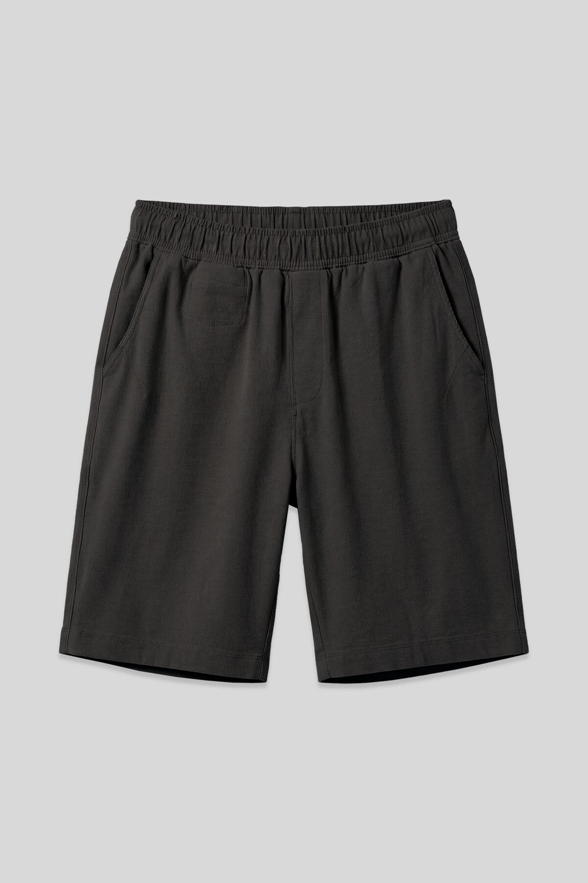 Image of Antrasit Standart Fit Dokuma Hafif Esnek Chino Erkek Şort - 81290
