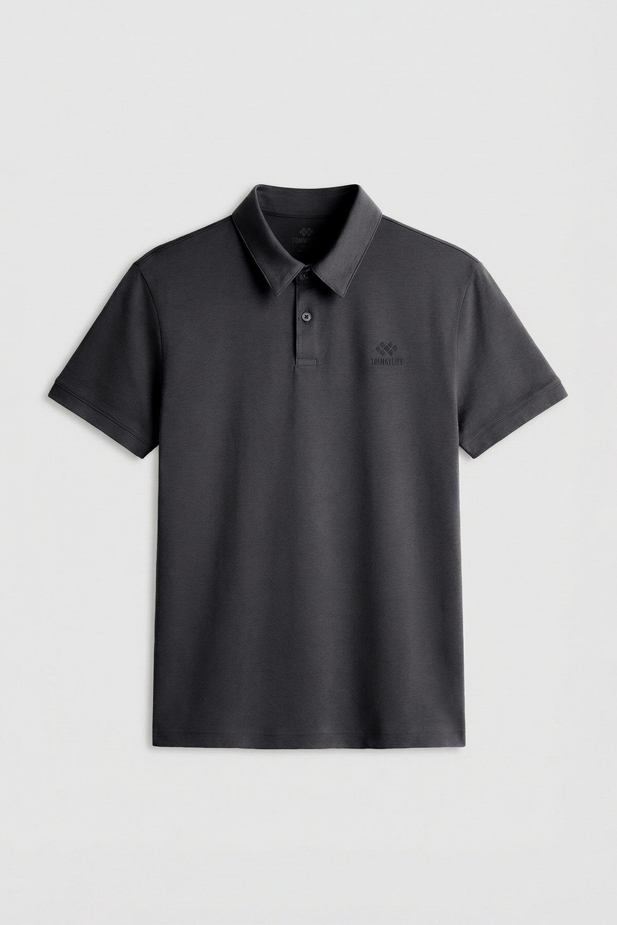 Image of Antrasit Standart Kalıp Basic Polo Yaka Erkek T-Shirt - 87748
