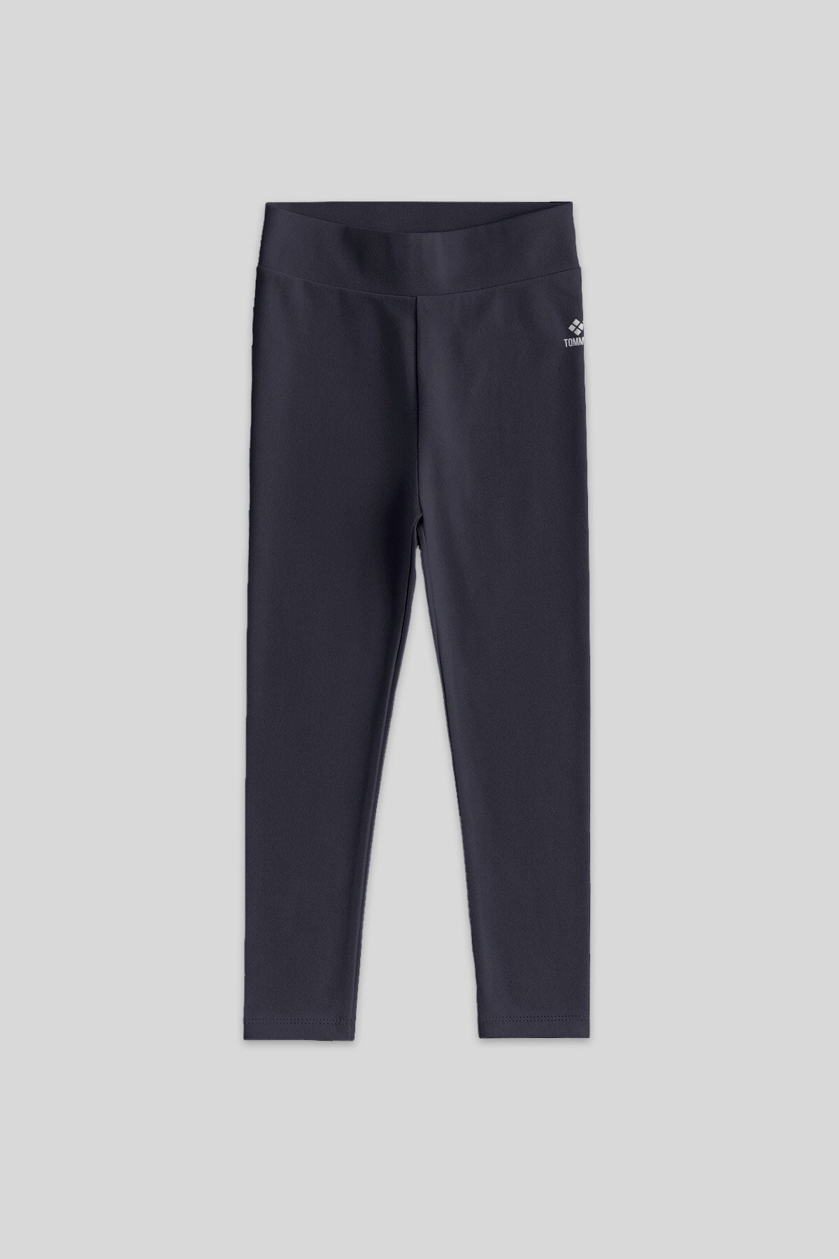 Image of Colanți antracit cu talie înaltă, slim fit, pentru fete - 75047