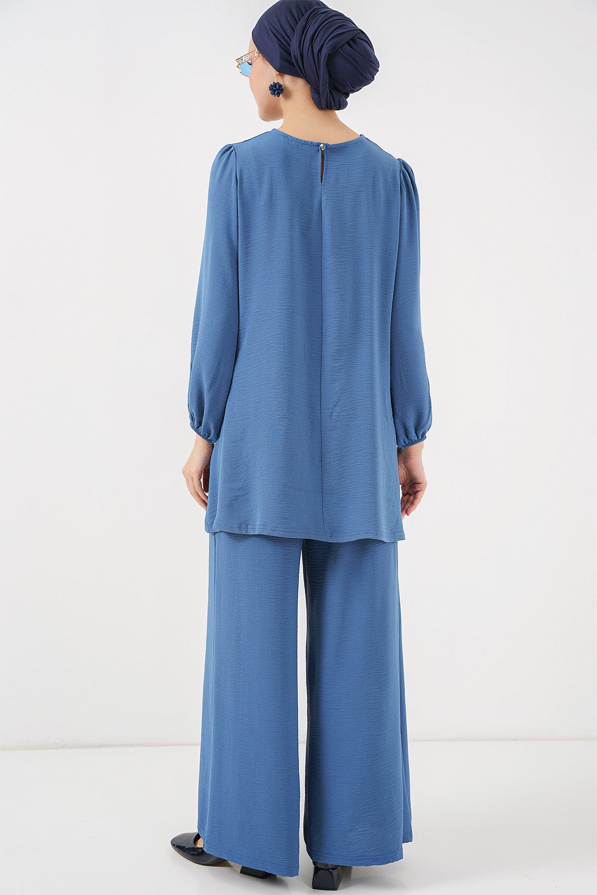 Image of Ayrobin Tunik Pantolon Alt Üst Takım 6712 - İndigo