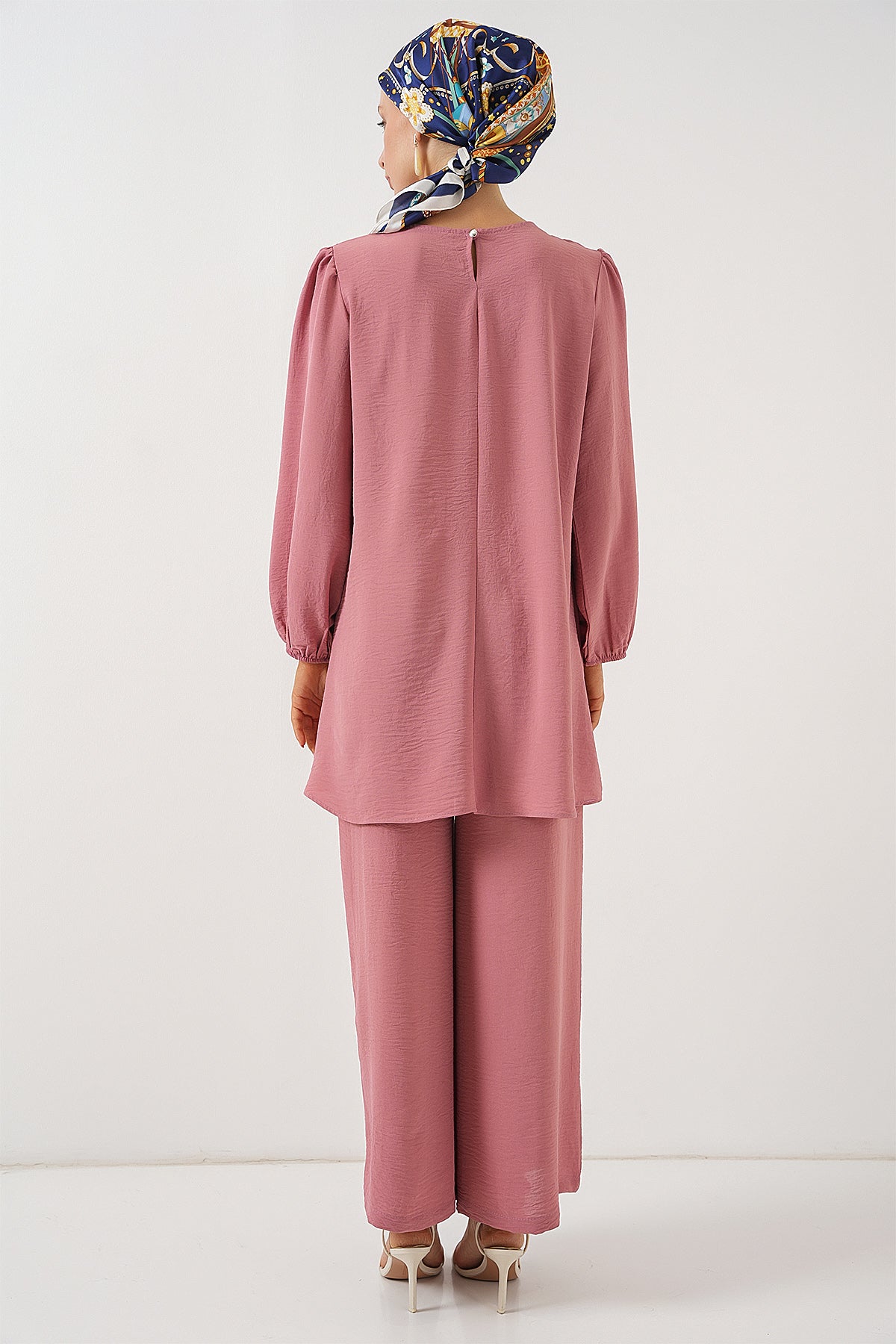 Image of Ayrobin Tunik Pantolon Alt Üst Takım 6712 - Pembe