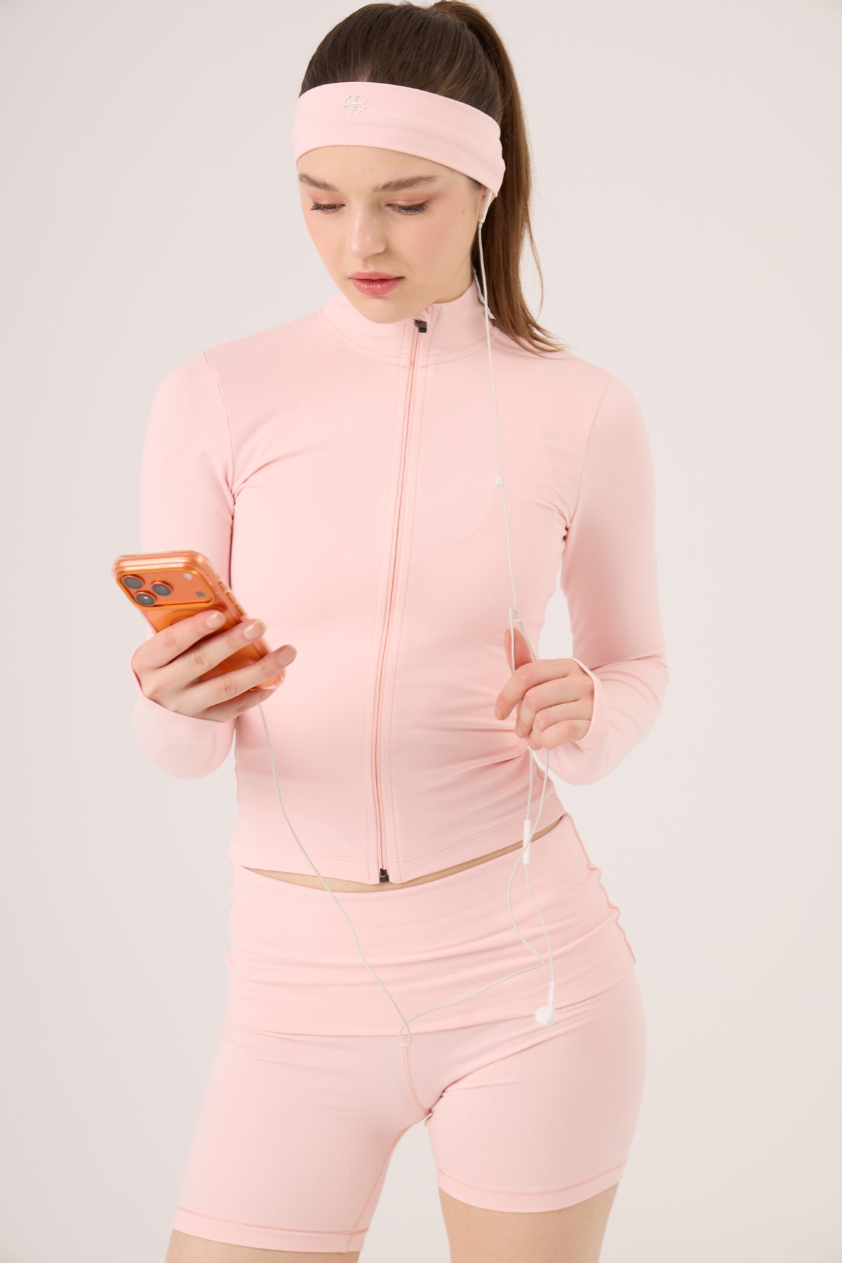 Image of Parmak Detaylı Fermuarlı Fabiola Ceket Pembe