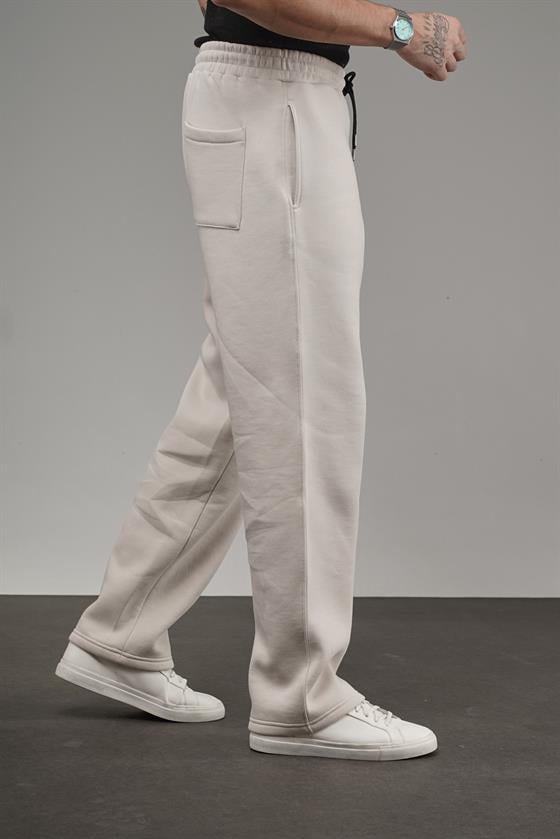 Image of Pantaloni de trening largi cu talie elastică