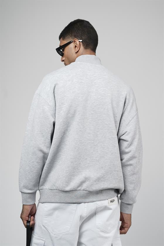 Image of Balıkçı Yaka Oversize Kalıp Erkek Sweatshirt