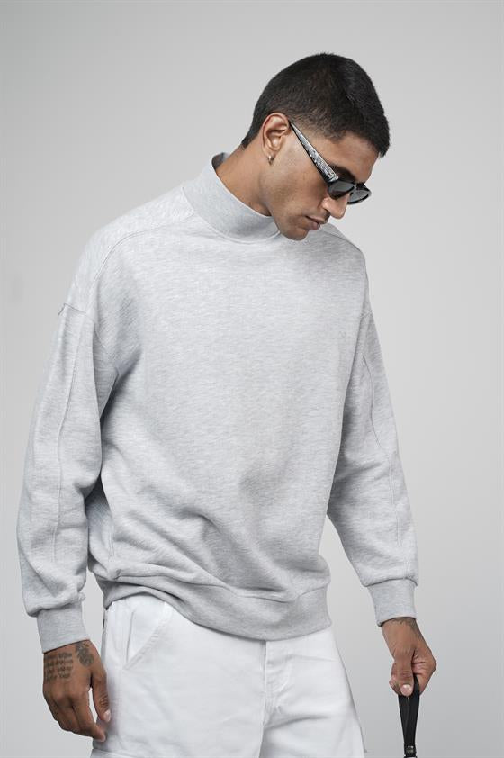 Image of Balıkçı Yaka Oversize Kalıp Erkek Sweatshirt