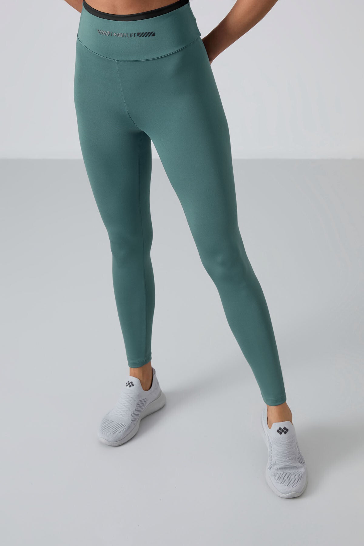 Image of Mint Yeşili Esnek Standart Fit Performans Kadın Tayt Takım - 95333