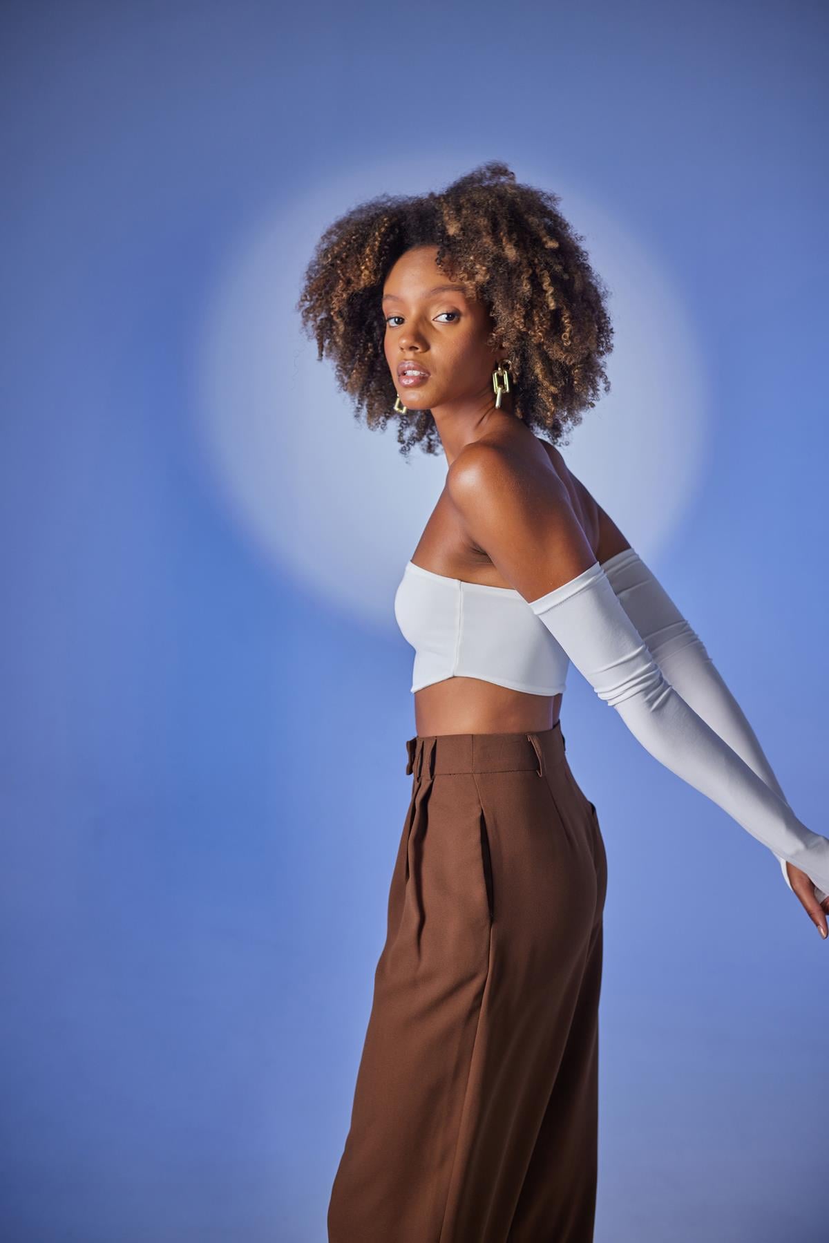 Image of Straplez Model Noir Bluz Ekru