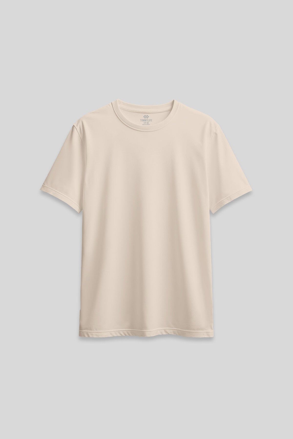Image of Bej O Yaka Standart Fit Basic Kadın T-Shirt - 97311