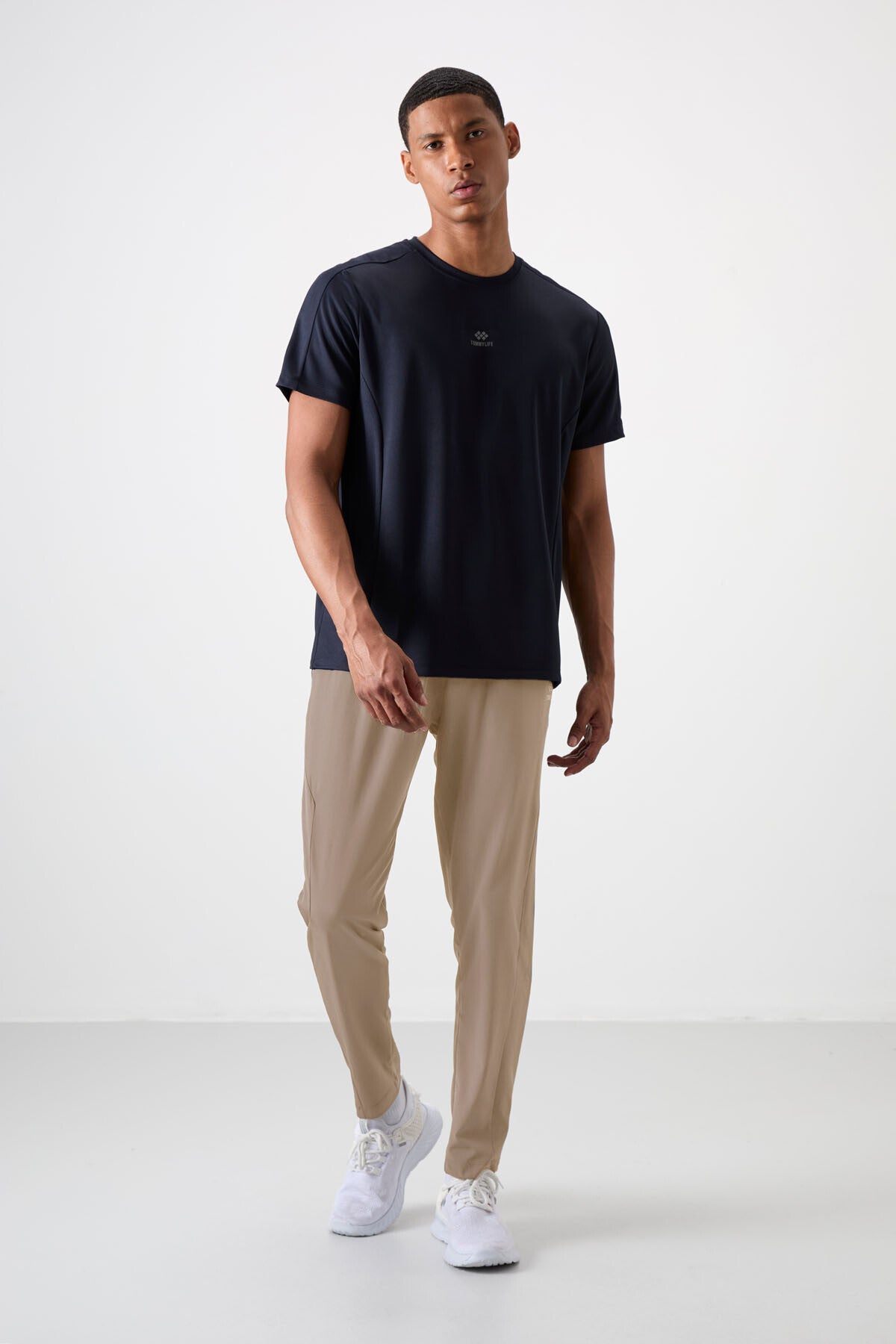 Image of Bej İnce Yumuşak Comfort Fit Erkek Eşofman Alt - 82119