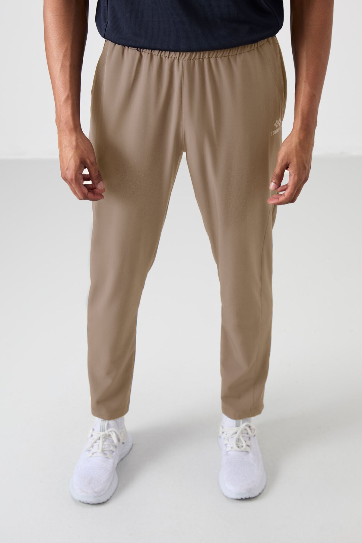 Image of Bej İnce Yumuşak Comfort Fit Erkek Eşofman Alt - 82119