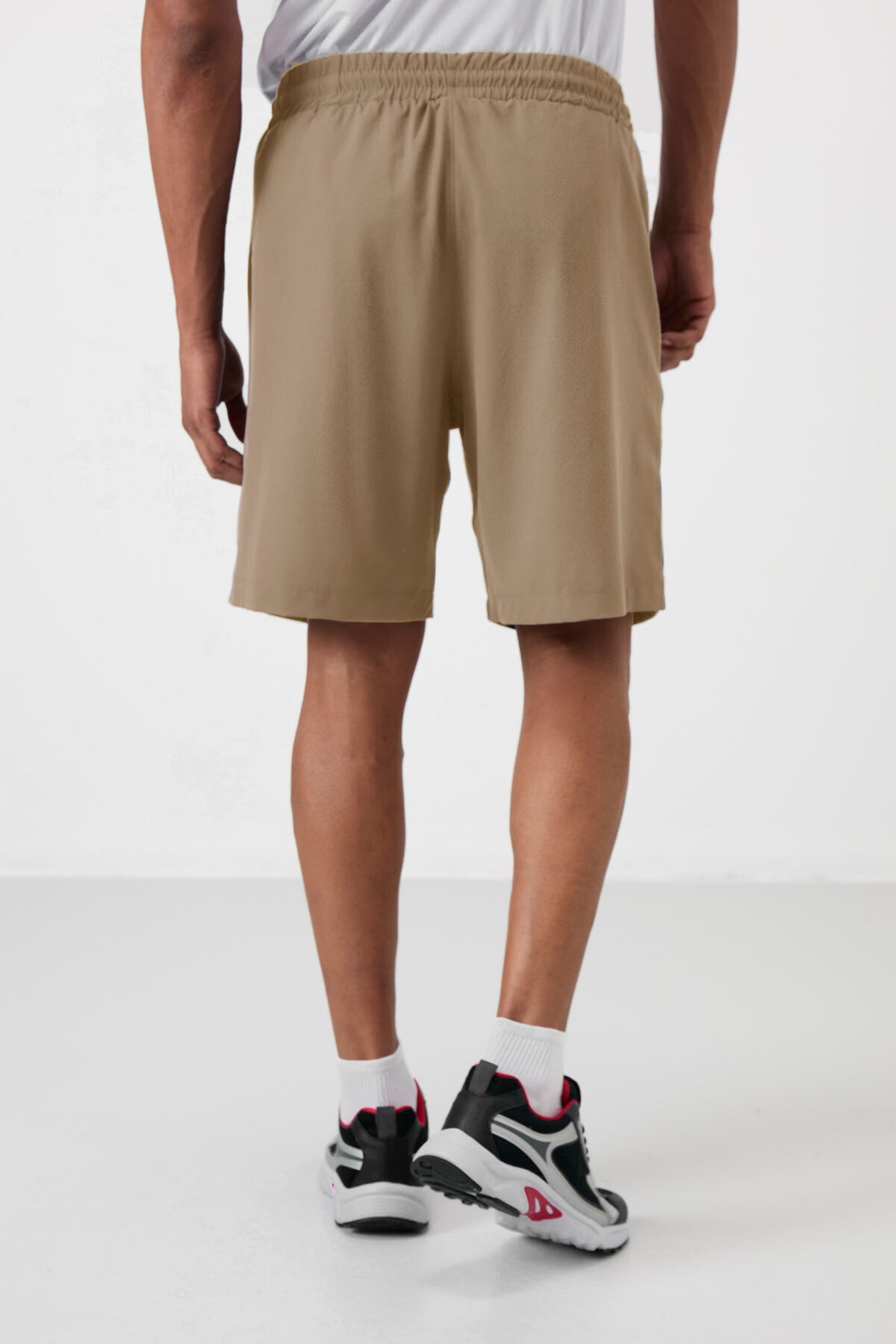 Image of Bej Kalın Yumuşak Comfort Fit Erkek Şort - 81268