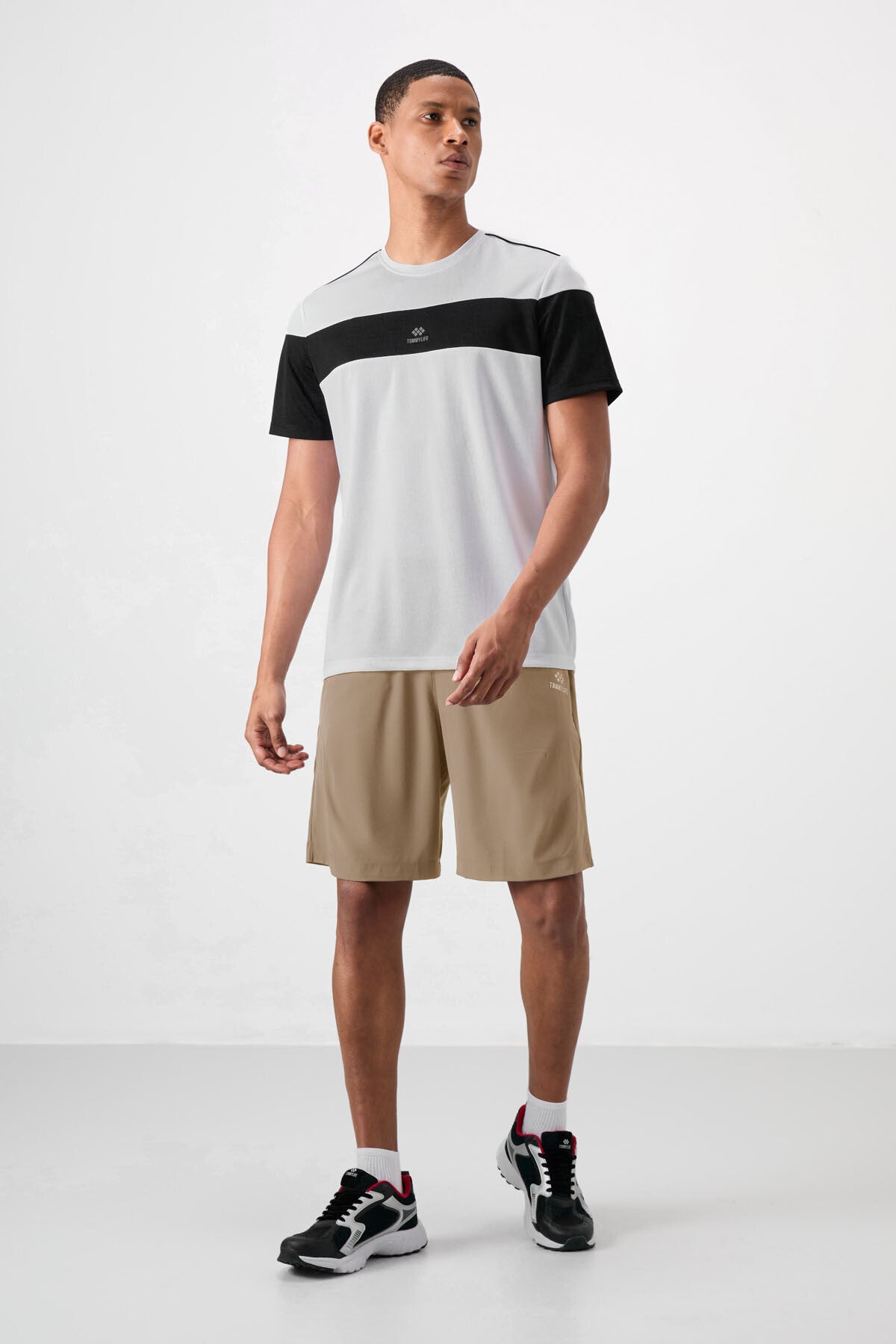 Image of Bej Kalın Yumuşak Comfort Fit Erkek Şort - 81268