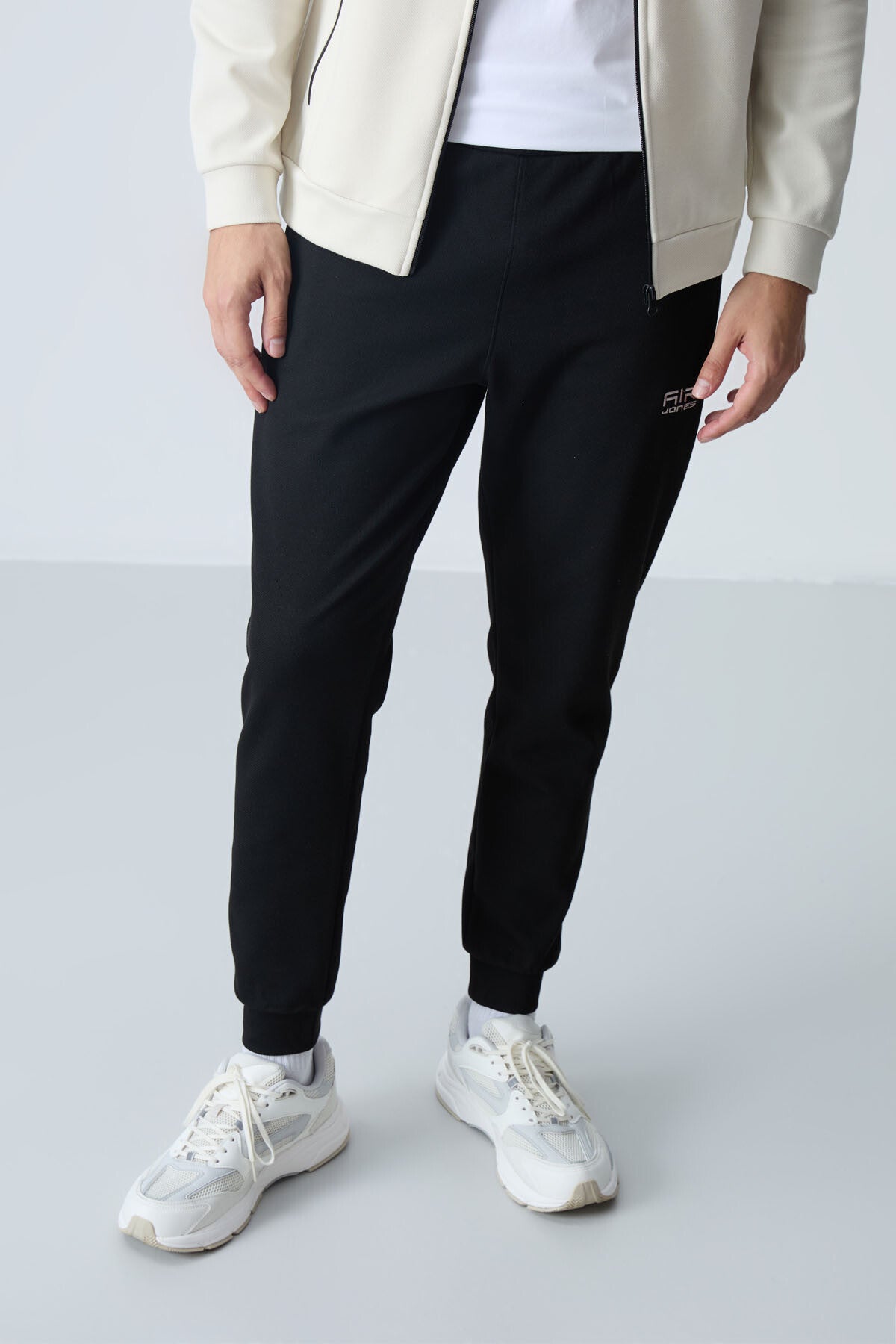 Image of Hugo Bej - Siyah Jogger Erkek Eşofman Takım - 85198
