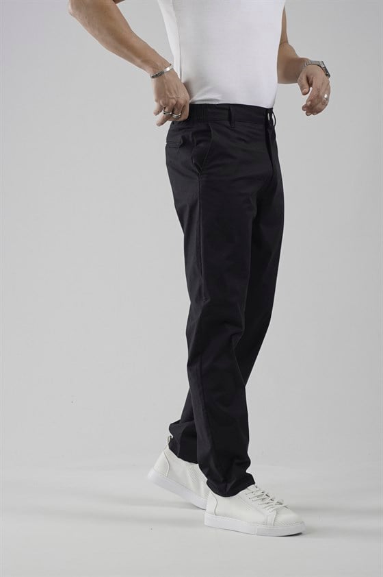 Image of Beli Lastikli Regular Kalıp Chino Likralı Erkek Pantolon