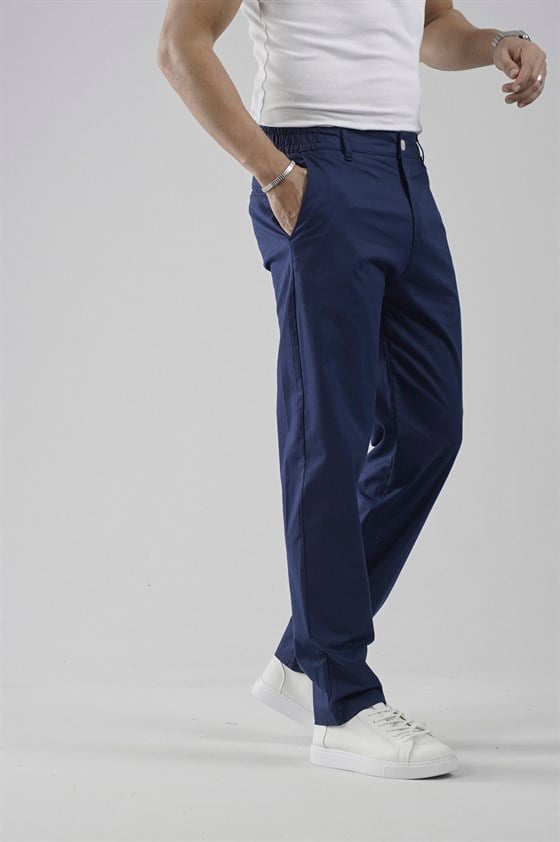 Image of Beli Lastikli Regular Kalıp Chino Likralı Erkek Pantolon