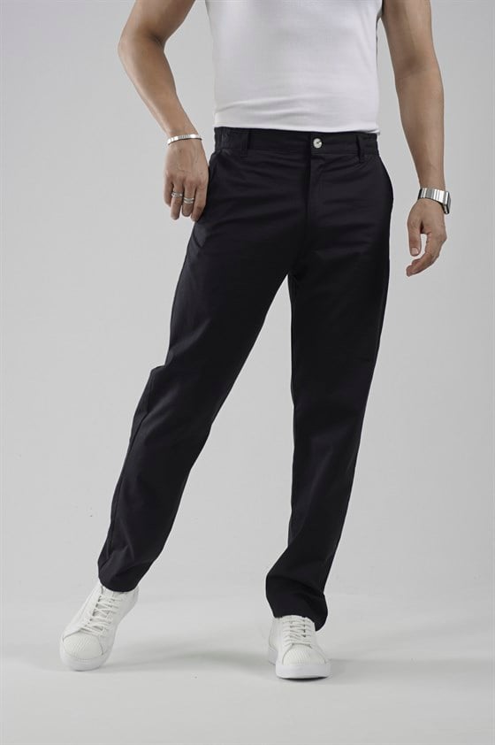 Image of Beli Lastikli Regular Kalıp Chino Likralı Erkek Pantolon