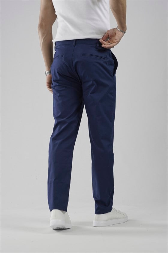 Image of Beli Lastikli Regular Kalıp Chino Likralı Erkek Pantolon