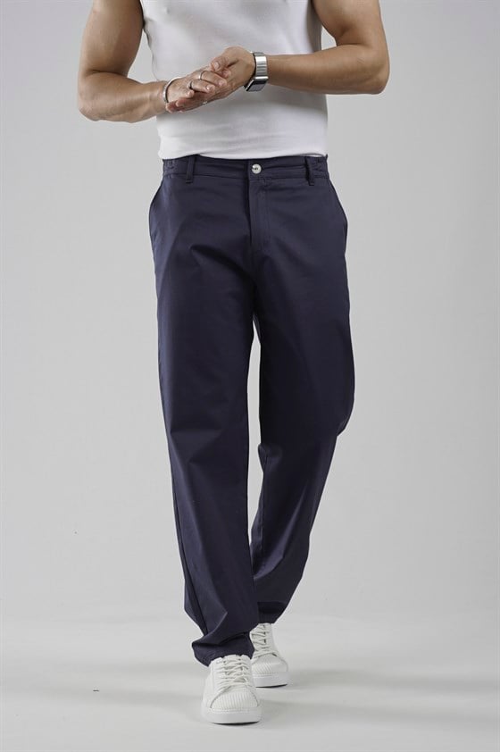 Image of Beli Lastikli Regular Kalıp Chino Likralı Erkek Pantolon