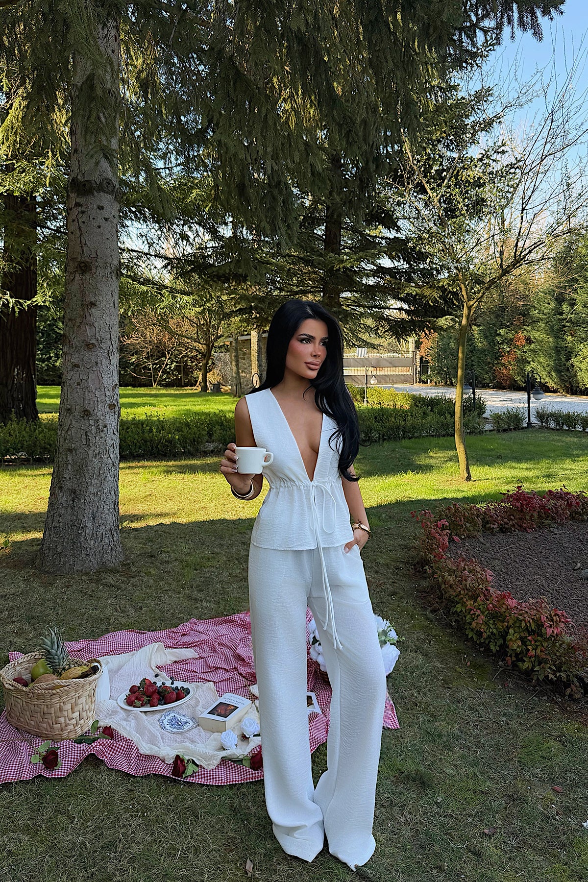 Image of Beyaz Wollika Takım ATE-4894