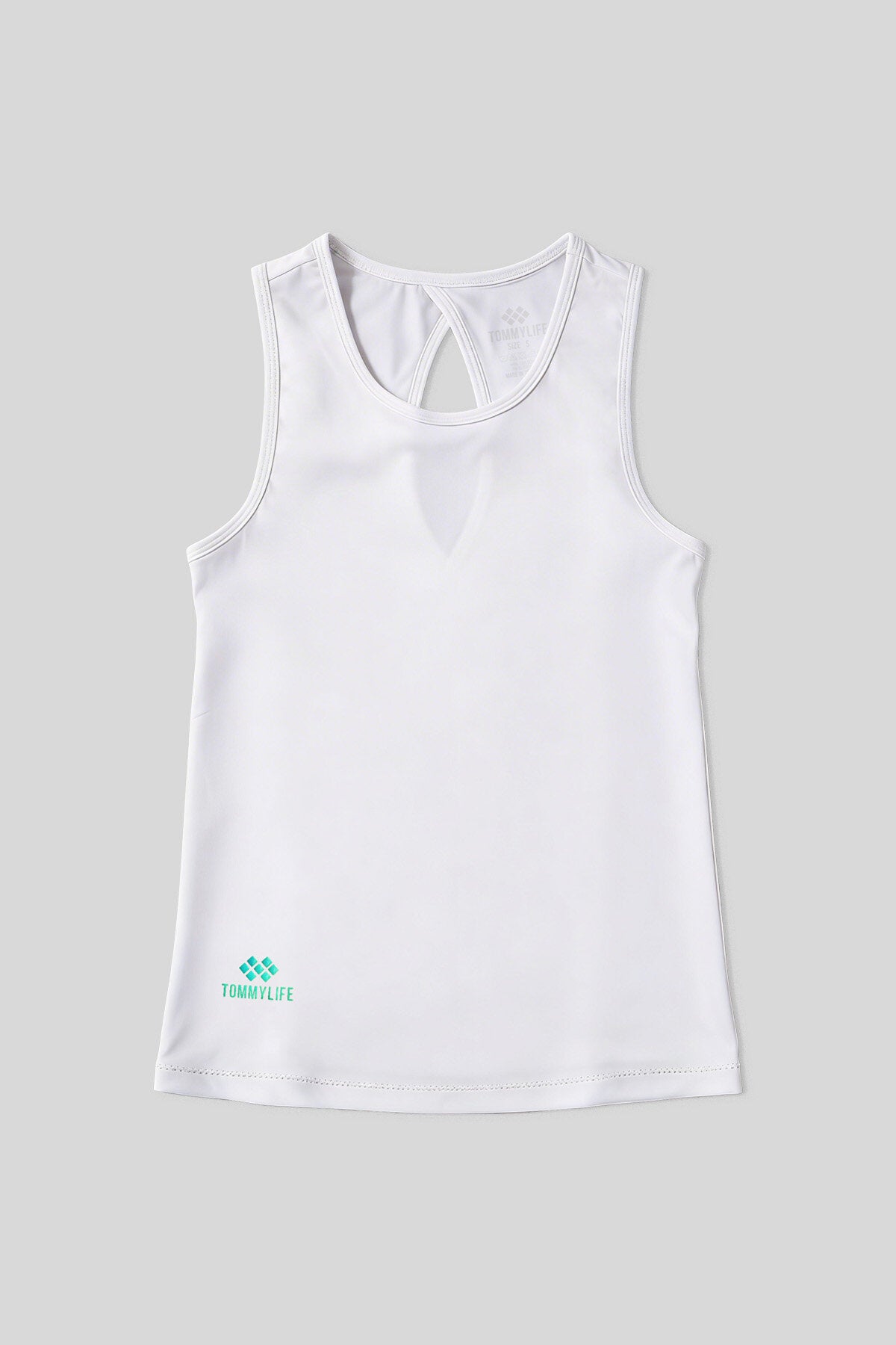 Image of Beyaz Standart Fit Çapraz Sırt Detaylı Kadın Spor Atlet - 97296