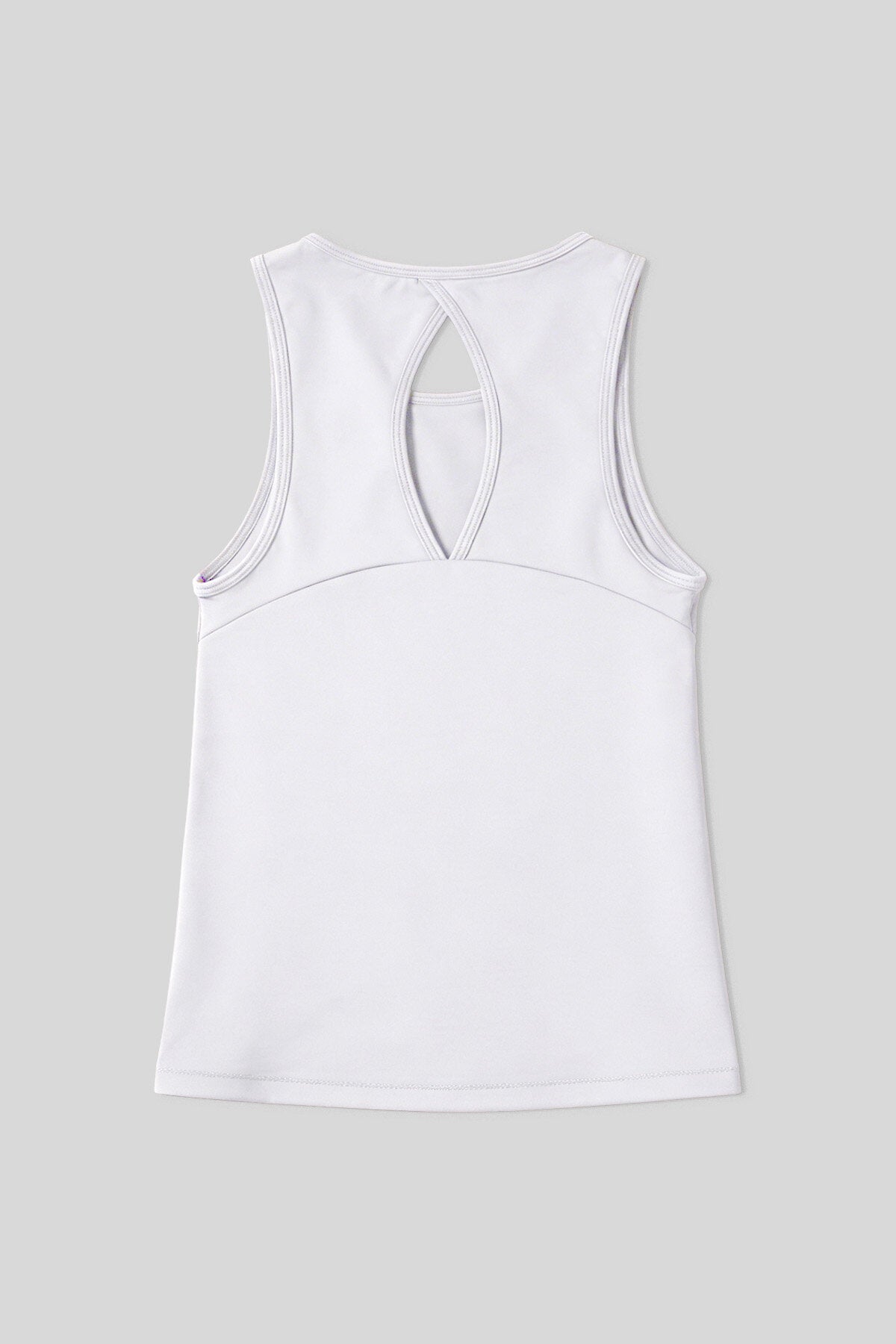 Image of Beyaz Standart Fit Çapraz Sırt Detaylı Kadın Spor Atlet - 97296