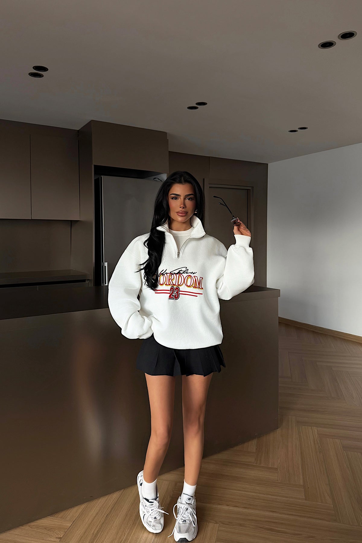 Image of Beyaz Kitanya Sweatshirt ATE-4610