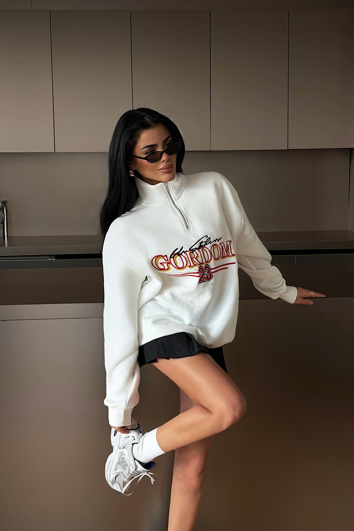 Image of Beyaz Kitanya Sweatshirt ATE-4610
