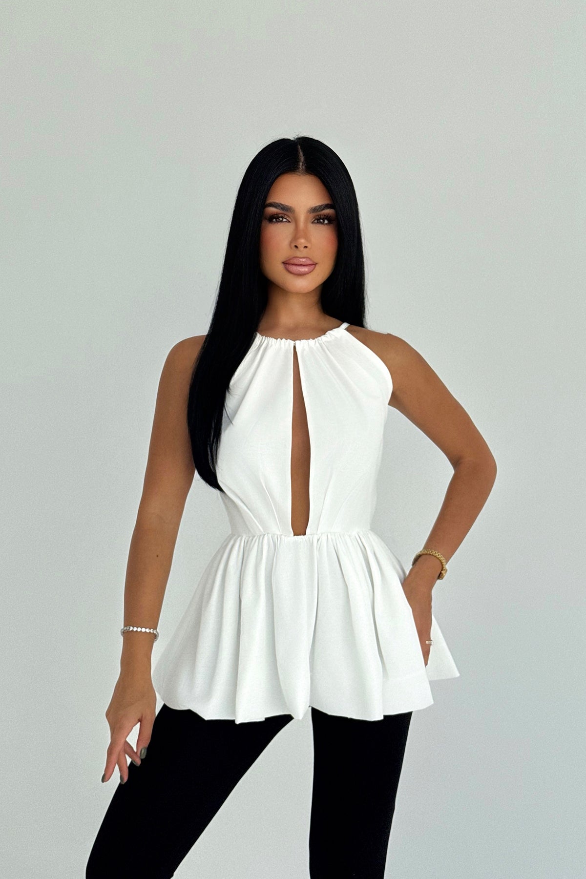 Image of Beyaz Smock Bluz ATE-3445