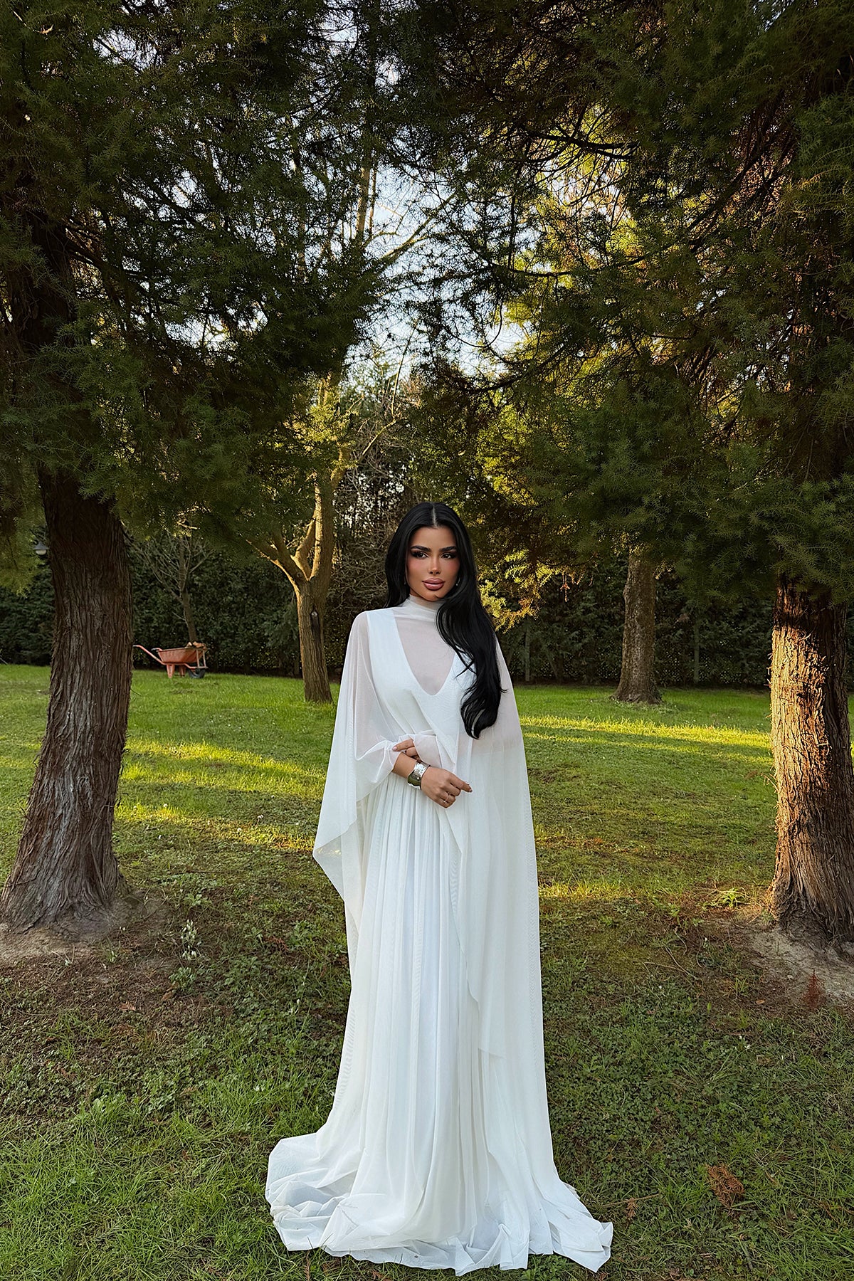 Image of Beyaz Marika Elbise ATE-4788
